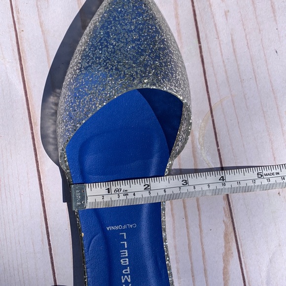 Jeffrey Campbell jell flats silver pointed toe 9 - Picture 10 of 11